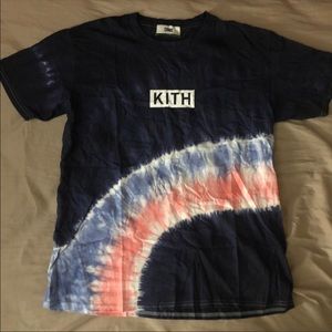 Kith Summer Tie Dye Tee Blue/Pink